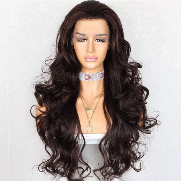- ✨24” BROWN BODY WAVYLACE FRONT WIG💫 *NEW*